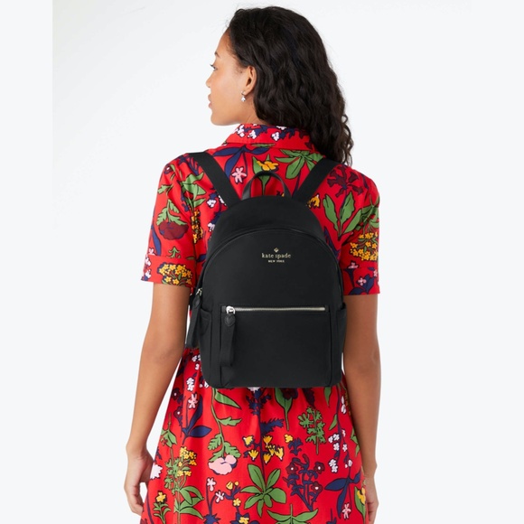 Kate Spade New York Chelsea Medium Nylon Backpack, Black - Picture 5 of 5